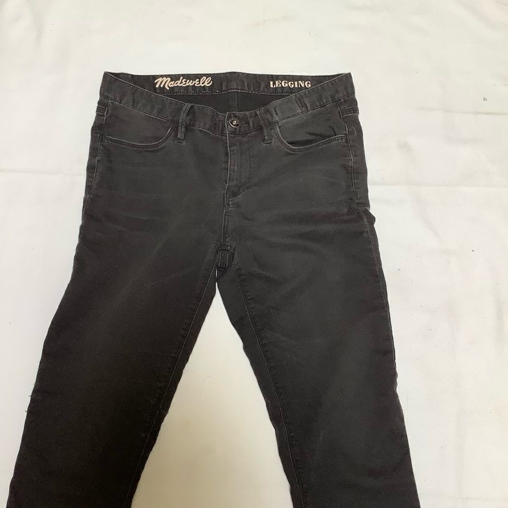 MADEWELL LEGGING STRAIGHT BLACK 26 DENIM JEAN